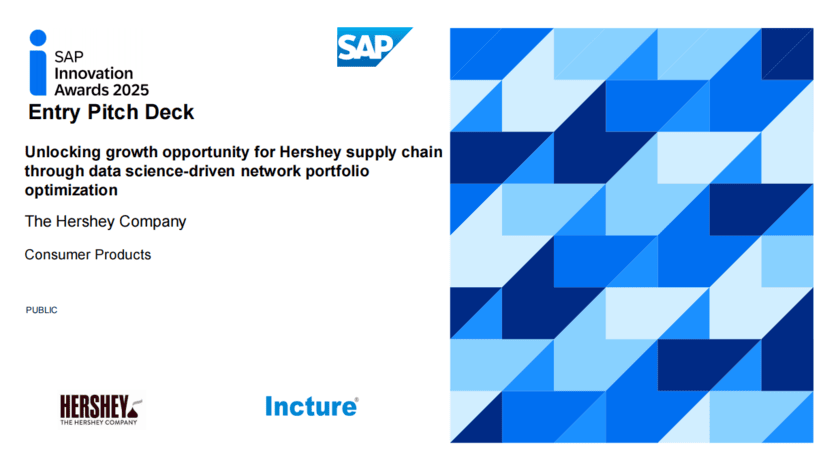 Hershey sap innovation award
