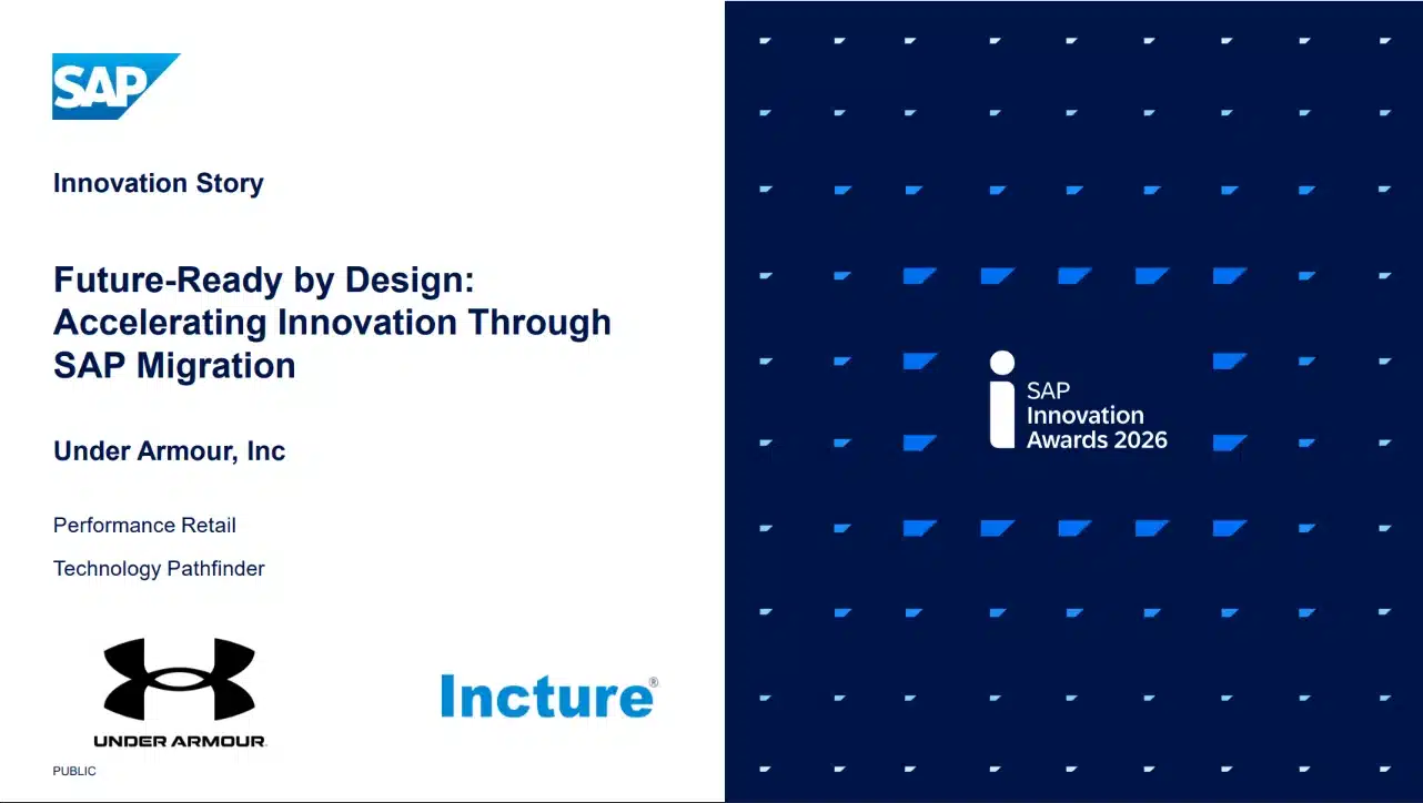 sap innovation under armour sap innovation award