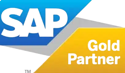 sap_gold - Incture Technologies SAP Gold Partner badge with blue and gold ribbons indicating partnership status